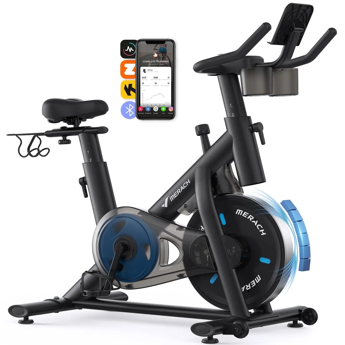 MERACH Magnetic Brake Indoor Bike With Exclusive App Low Noise