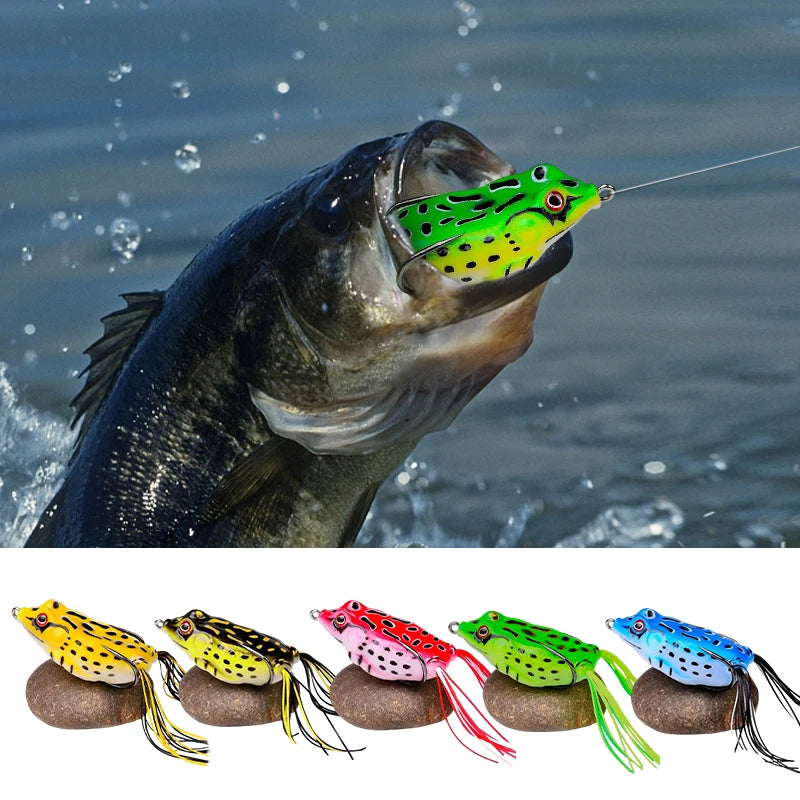 Frog Shape Soft Lure 10pcs Swimbait Set With Hooks