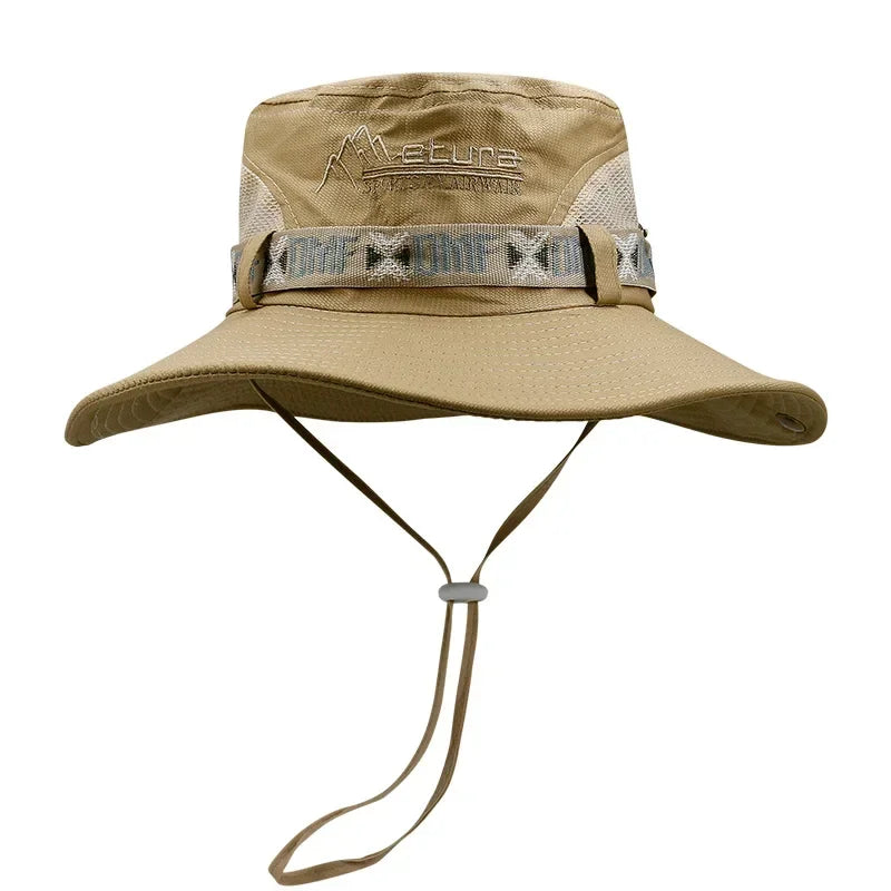 Unisex Outdoor UV Protection Bucket Hat With Wide Brim