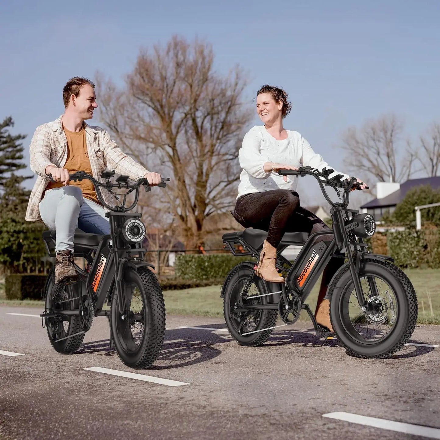 AOVOWHEEL AW2PRO Electric Bike 1500W Fat Tire Mountain Snow