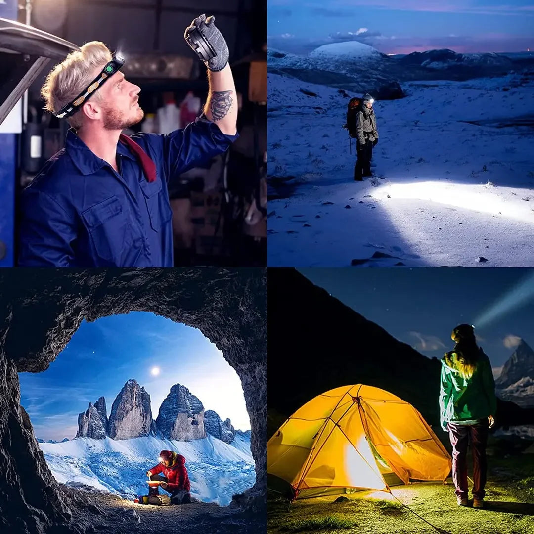 H25L USB Rechargeable 1000LM LED Headlamp With 18650 Battery