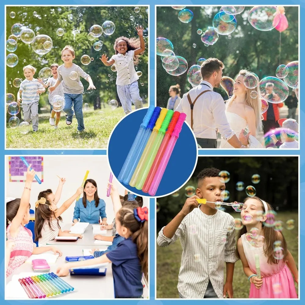 Joyfy Bubble Wands Bulk Kit With Refill Solution Outdoor Fun
