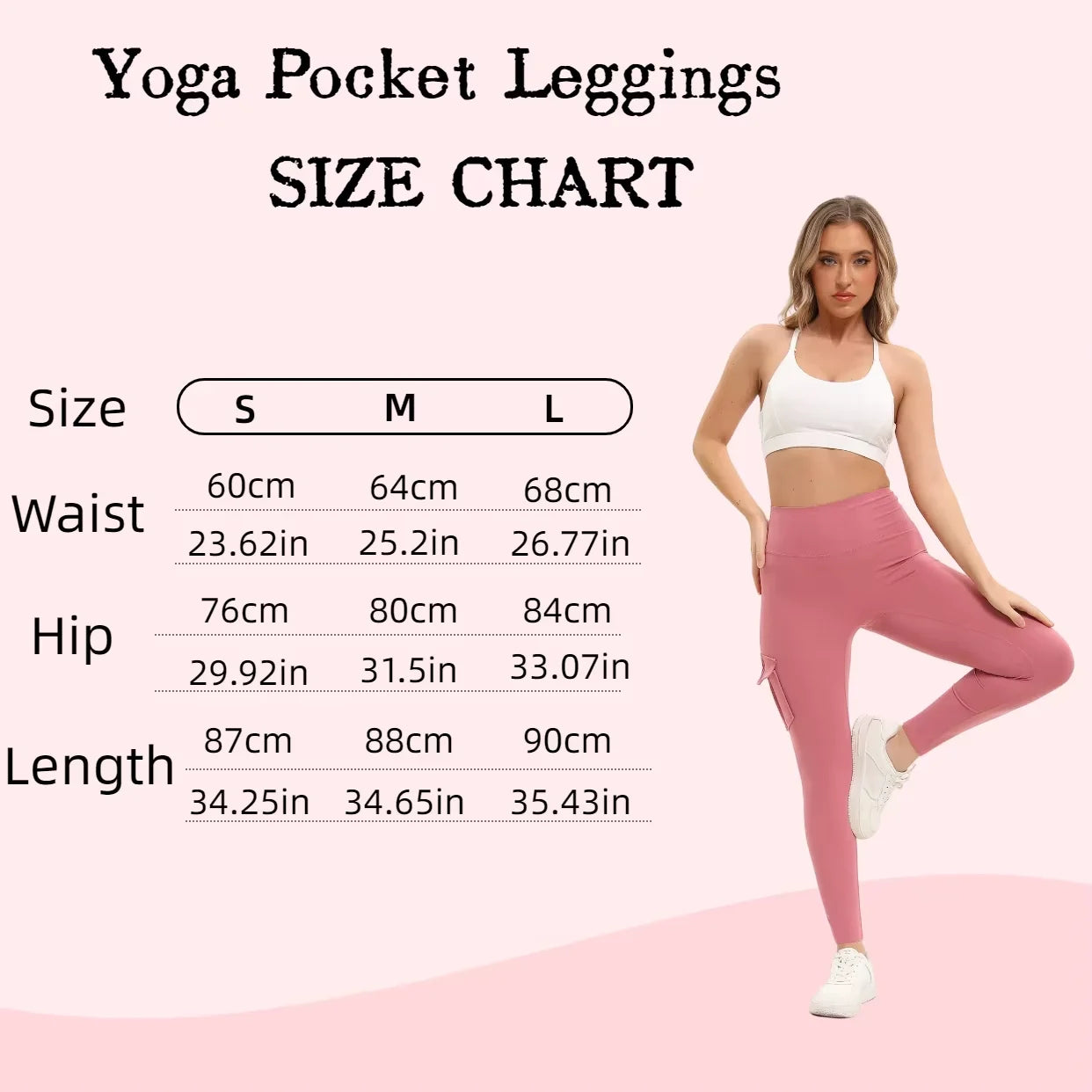 Women's Solid Color High Waisted Gym Leggings With Pockets