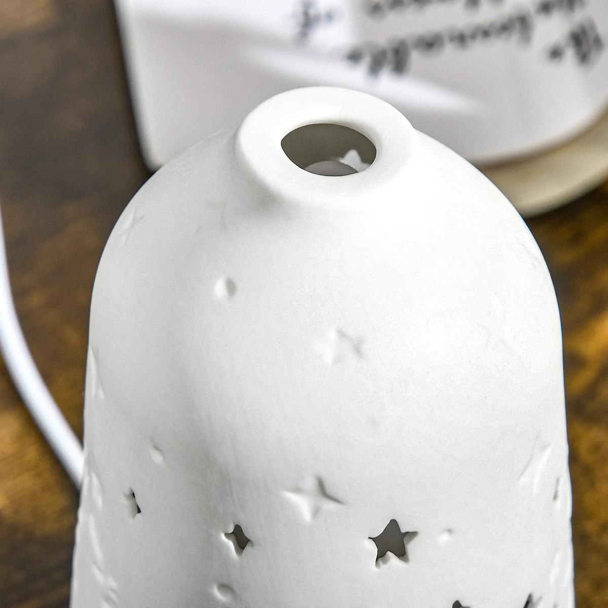HOMCOM Ultrasonic Aromatherapy Diffuser Humidifier With Ceramic Cover
