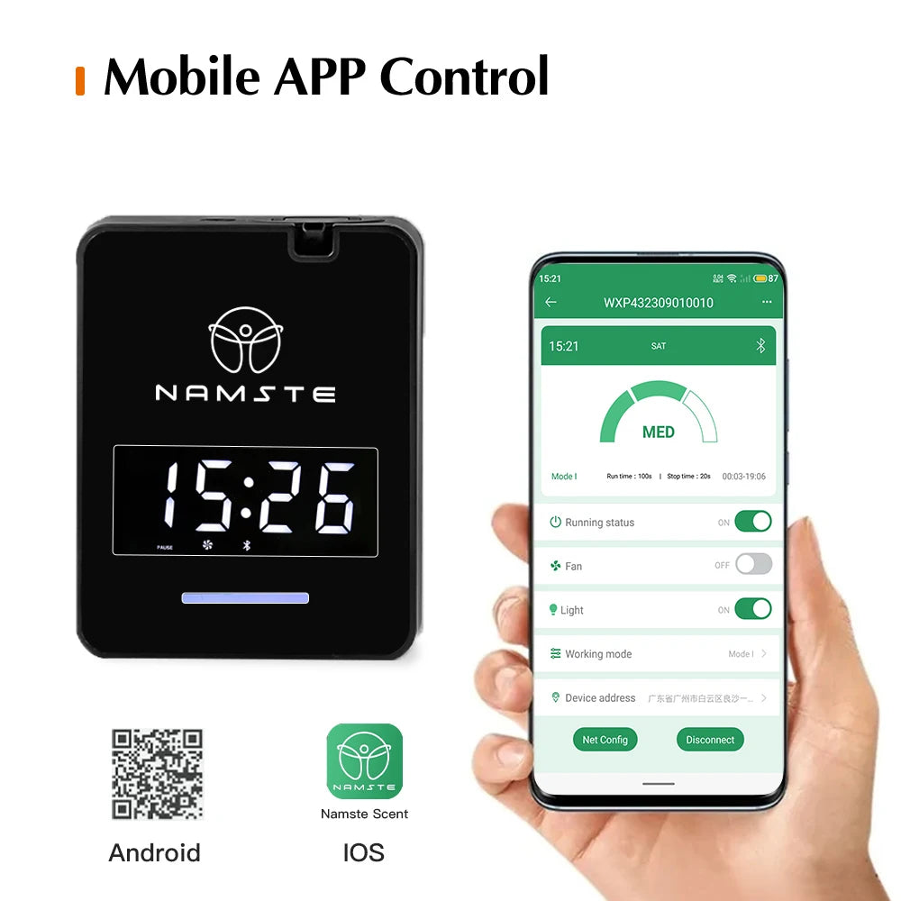 Namste Smart Aroma Diffuser Featuring Remote Control And Fan