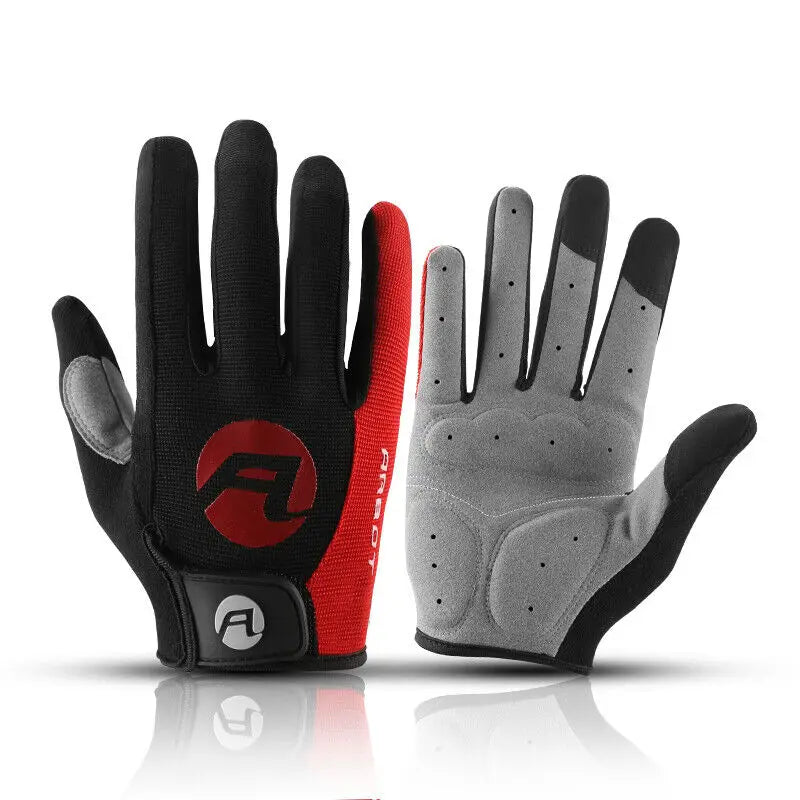 Cycling Gloves Full Finger MTB Padded Anti Slip Touchscreen Grips