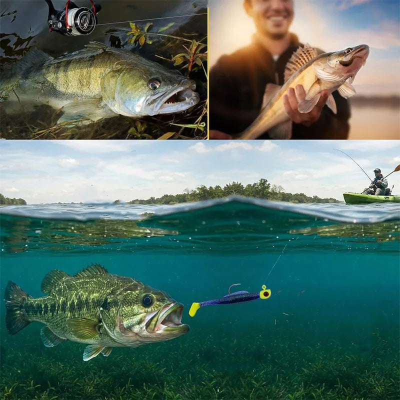 High Carbon Steel Swimbait Jig Heads For Crappie Bass Trout Fishing