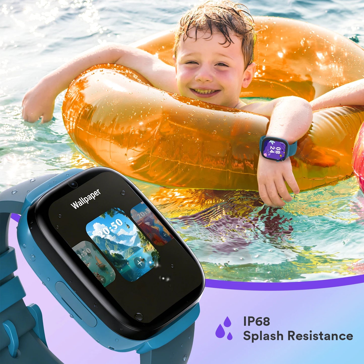 EIOTMART 4G Kids GPS Smartwatch With SOS And Parental Controls