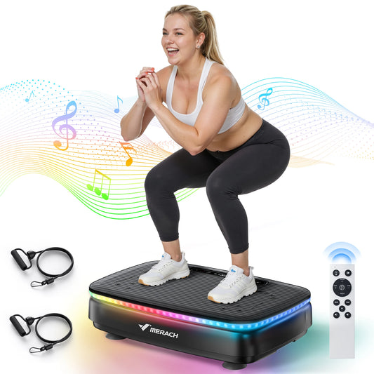 MERACH Vibration Plate Exercise Machine Whole Body Workout Power Platform