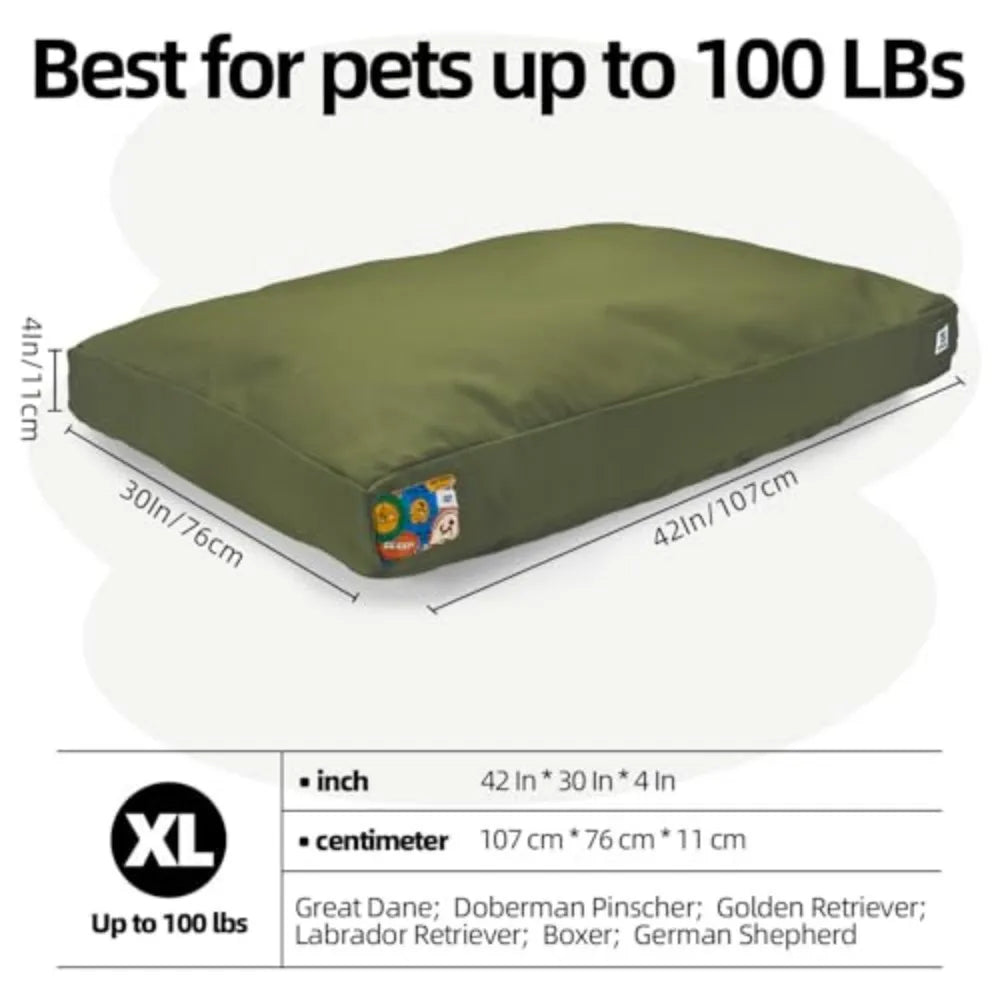Indestructible Canvas Outdoor Dog Bed Chew Proof Waterproof Pet Mat