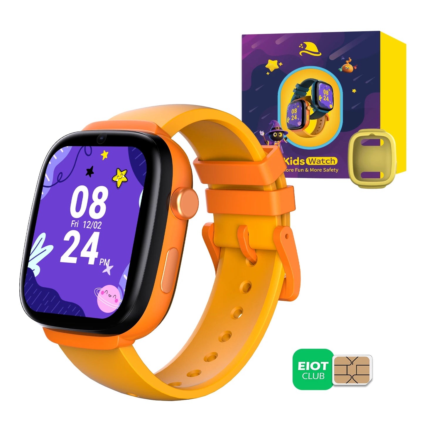 EIOTMART 4G Kids GPS Smartwatch With SOS And Parental Controls
