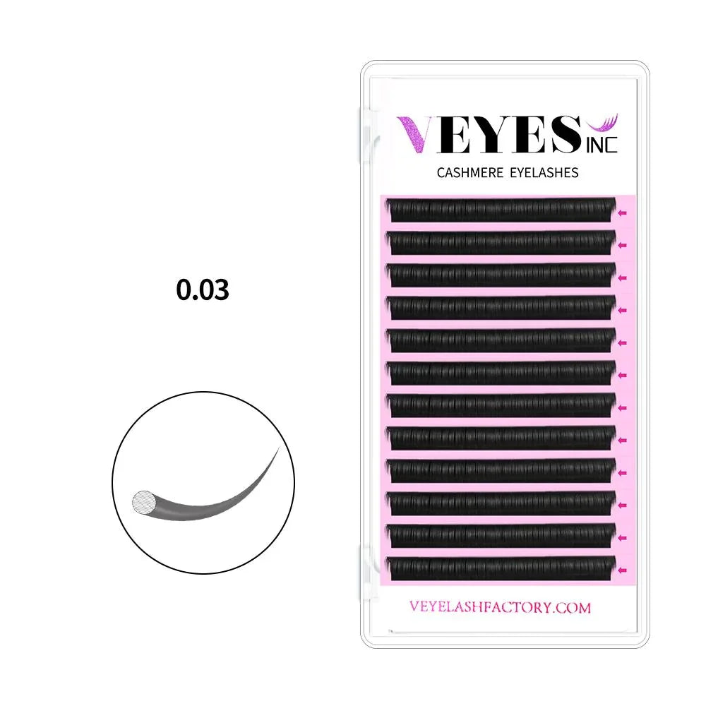 VEYES INC Cashmere Faux Mink Individual Volume Lashes Natural Look