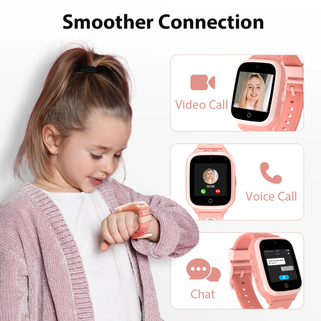 4G Kids Smartwatch Location Tracking Waterproof SIM Card Video Call