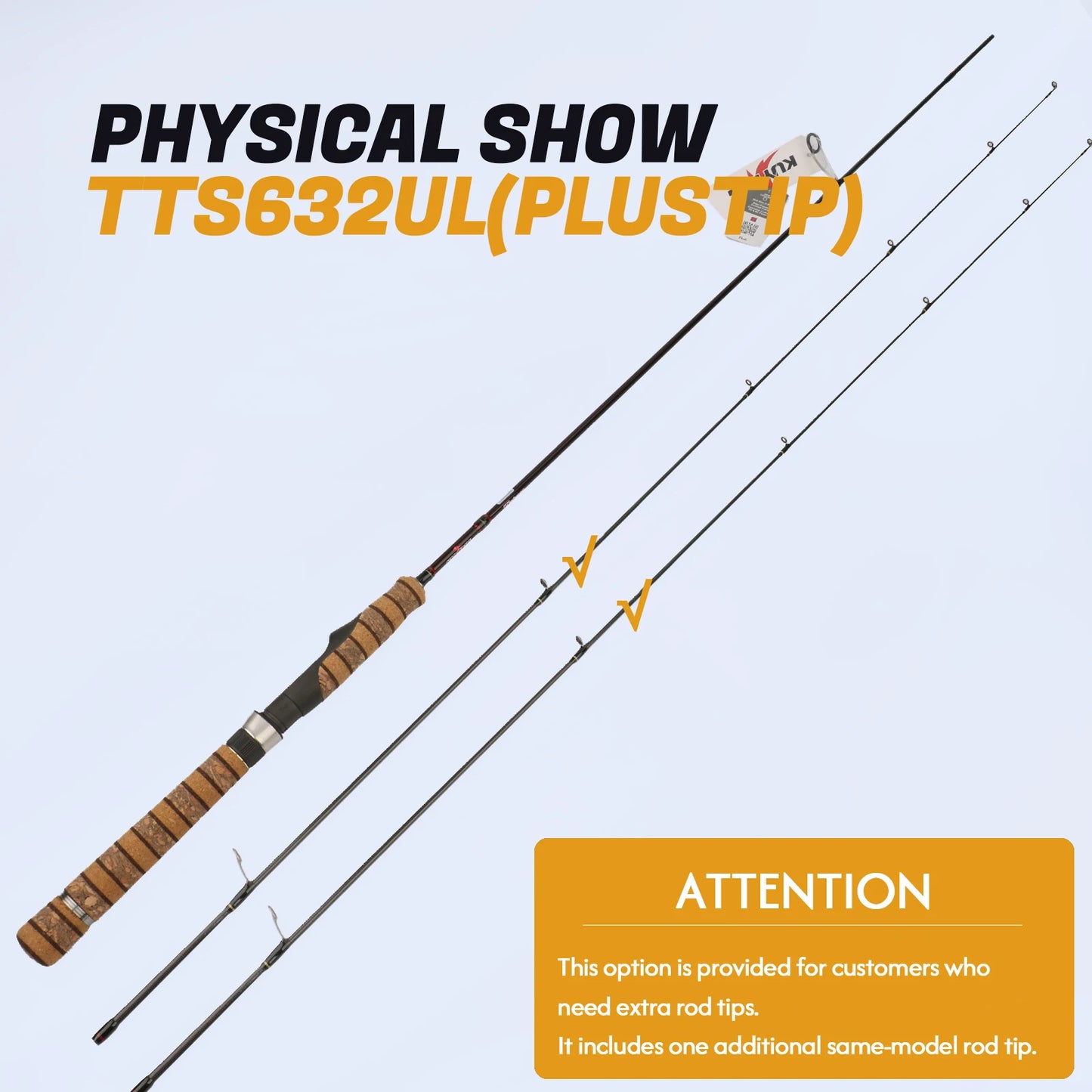 Kuying Casting Spinning Fishing Lure Rod Carbon Fiber 6 10lb
