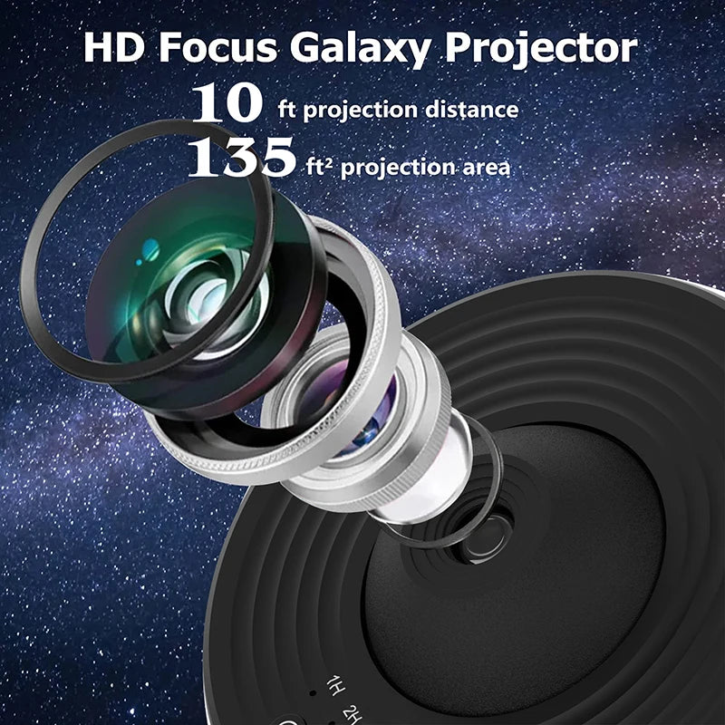 AUSYLE Galaxy Projector Night Light 360 Rotate Starry Sky Lamp For Kids