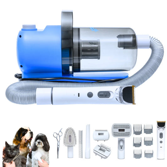 Dog And Cat Grooming Kit With Vacuum For Fur Removal Low Noise Adjustable Speed