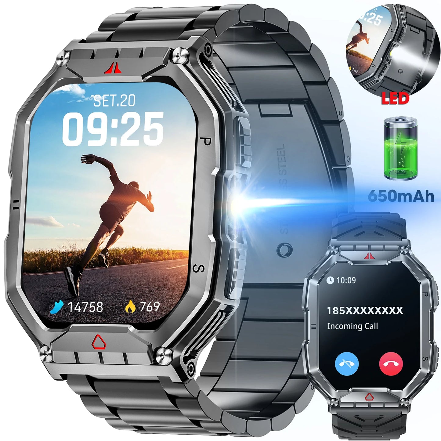 AMOLED Smart Watch for IOS With Heart Rate Monitor
