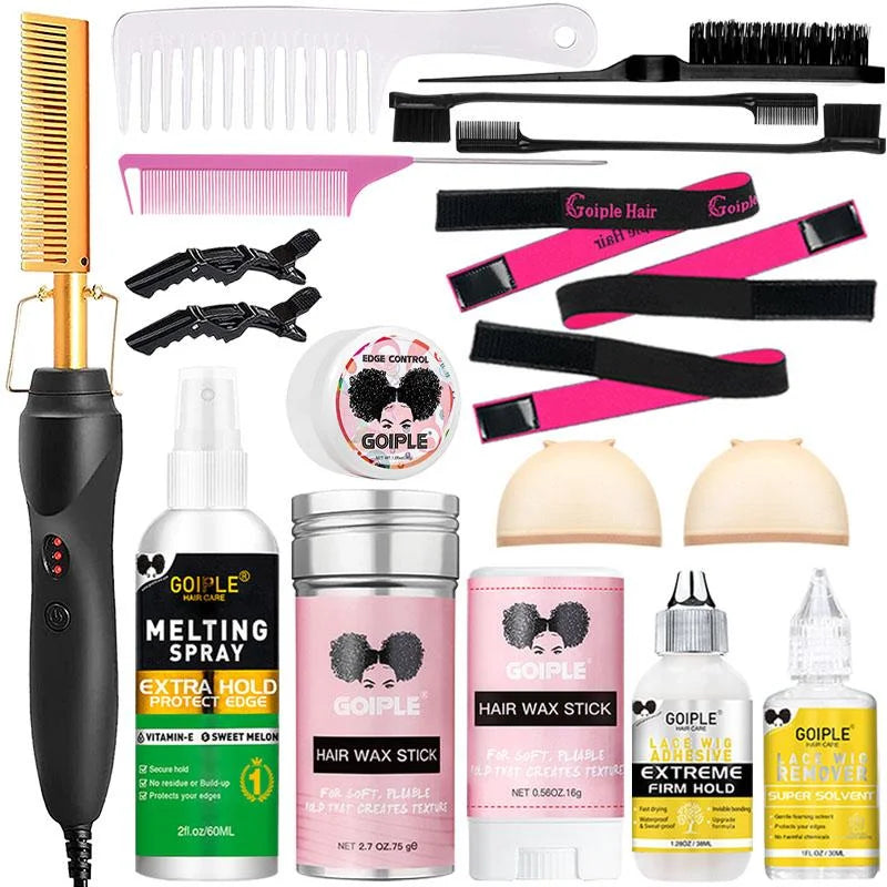 Goiple Electric Hot Comb Hair Straightener Curling Iron For Wigs