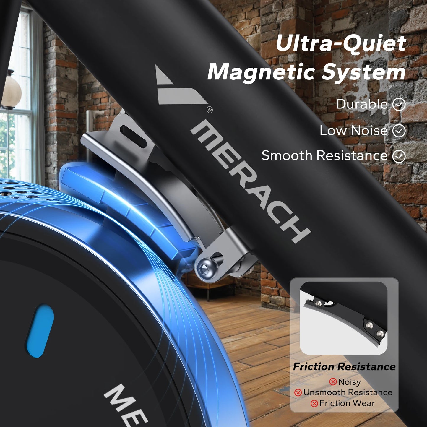 MERACH Magnetic Brake Indoor Bike With Exclusive App Low Noise