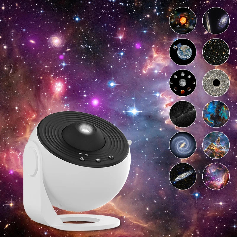 AUSYLE Galaxy Projector Night Light 360 Rotate Starry Sky Lamp For Kids