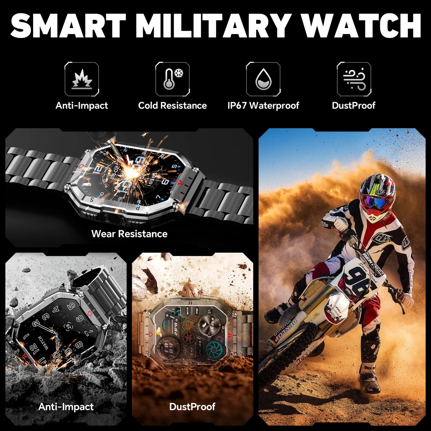 AMOLED Smart Watch for IOS With Heart Rate Monitor