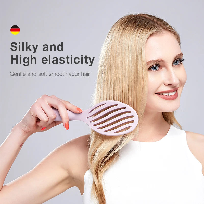 MR.GREEN Hollow Out Hair Brush For Scalp Massage And Detangling