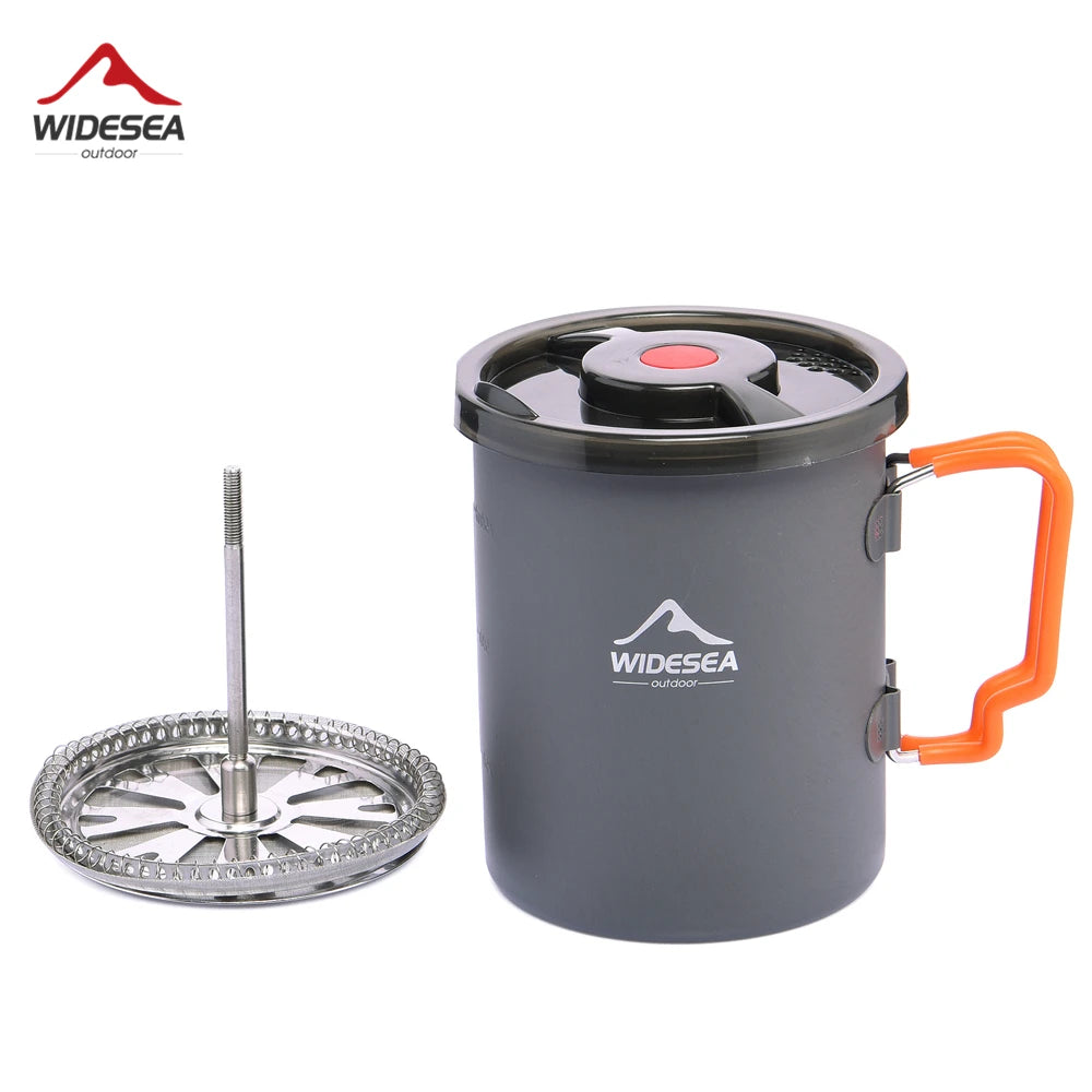 Widesea Camping Coffee Pot With French Press For Hiking