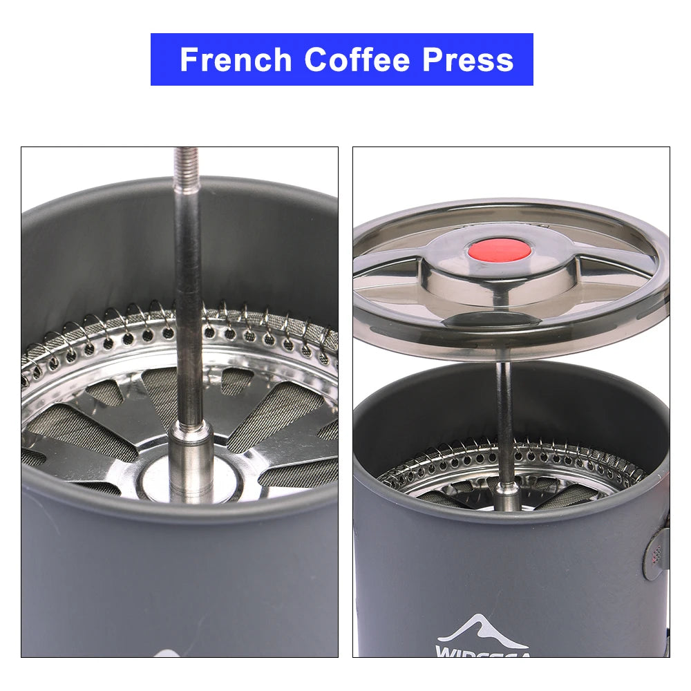 Widesea Camping Coffee Pot With French Press For Hiking
