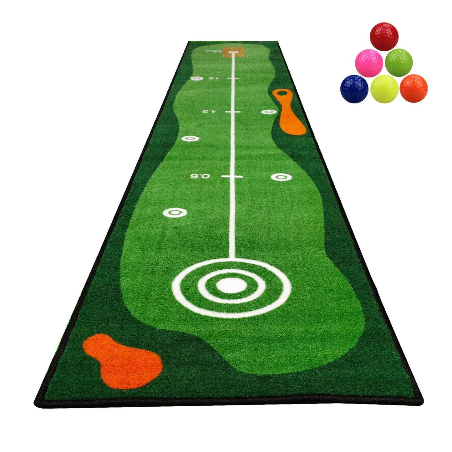 CRESTGOLF Indoor Outdoor Putting Green Practice Mat