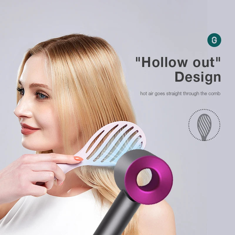 MR.GREEN Hollow Out Hair Brush For Scalp Massage And Detangling