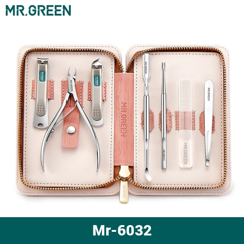 MR.GREEN Manicure Pedicure Set Stainless Steel 7in1 Kit