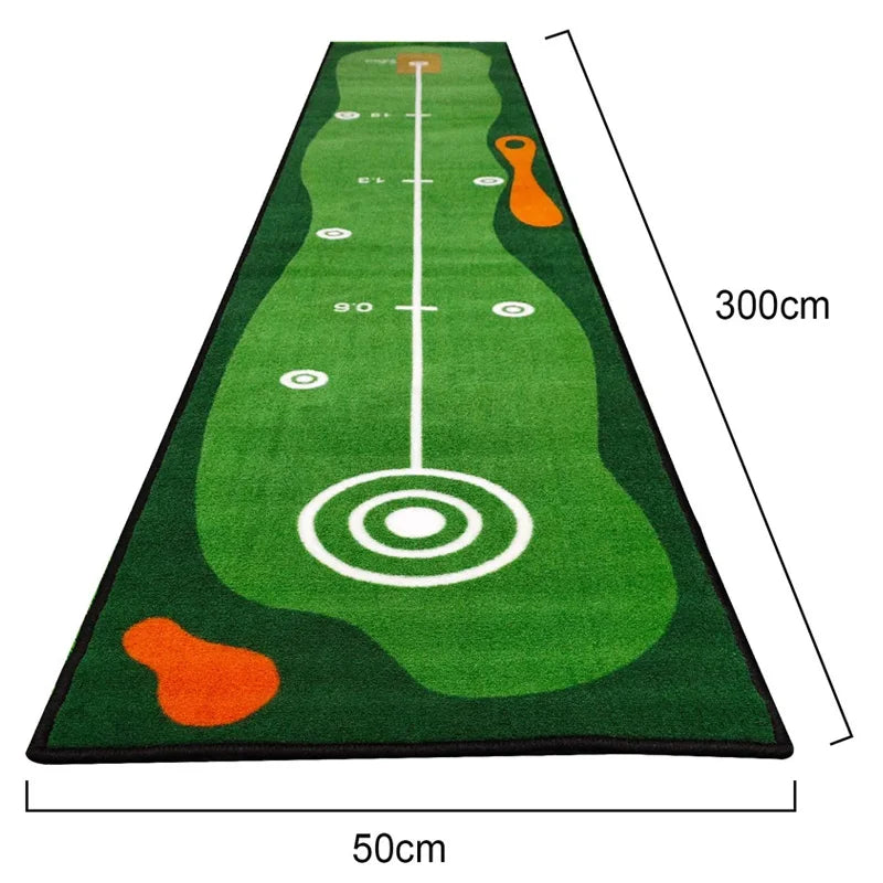 CRESTGOLF Indoor Outdoor Putting Green Practice Mat