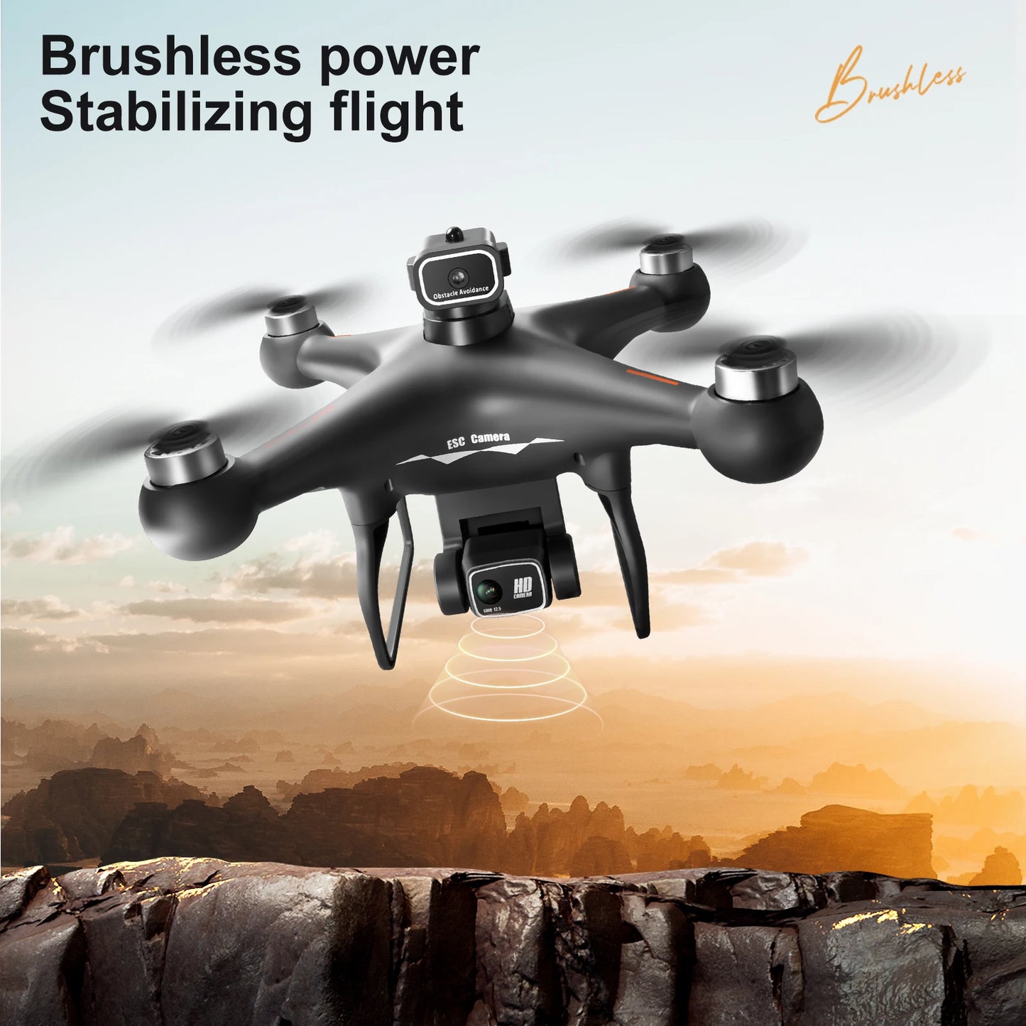 ZNLYRION Drone Remote 360 Obstacle Avoidance 4K Dual Camera