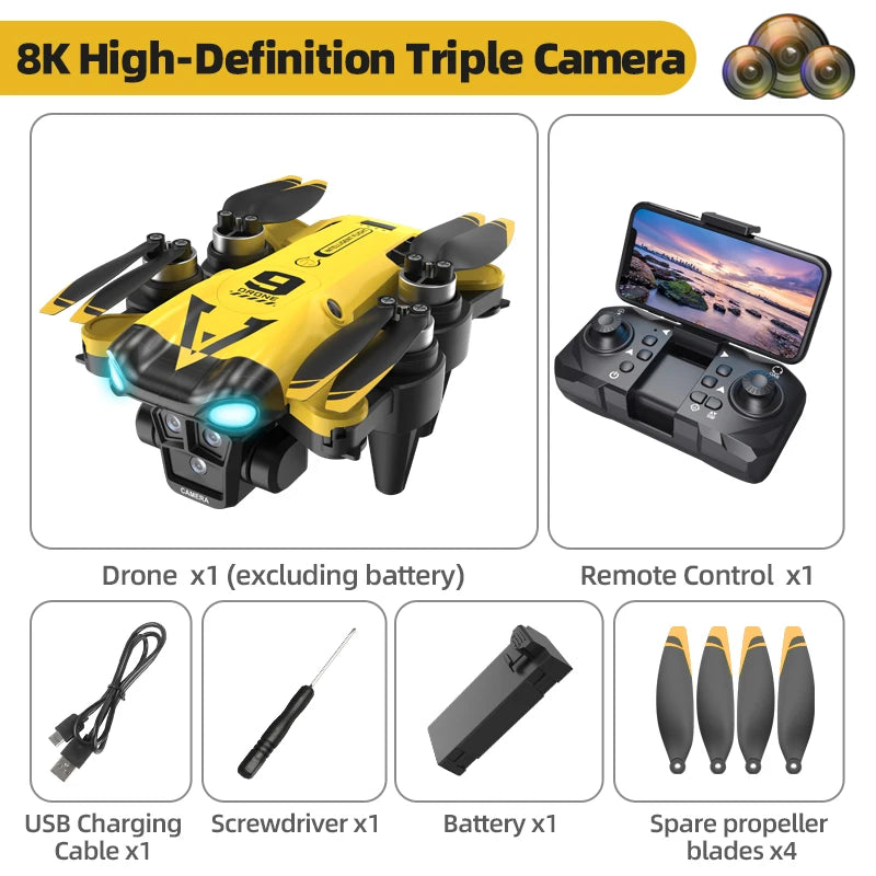 WiFi FPV Drone With Dual 4K Camera And Altitude Hold