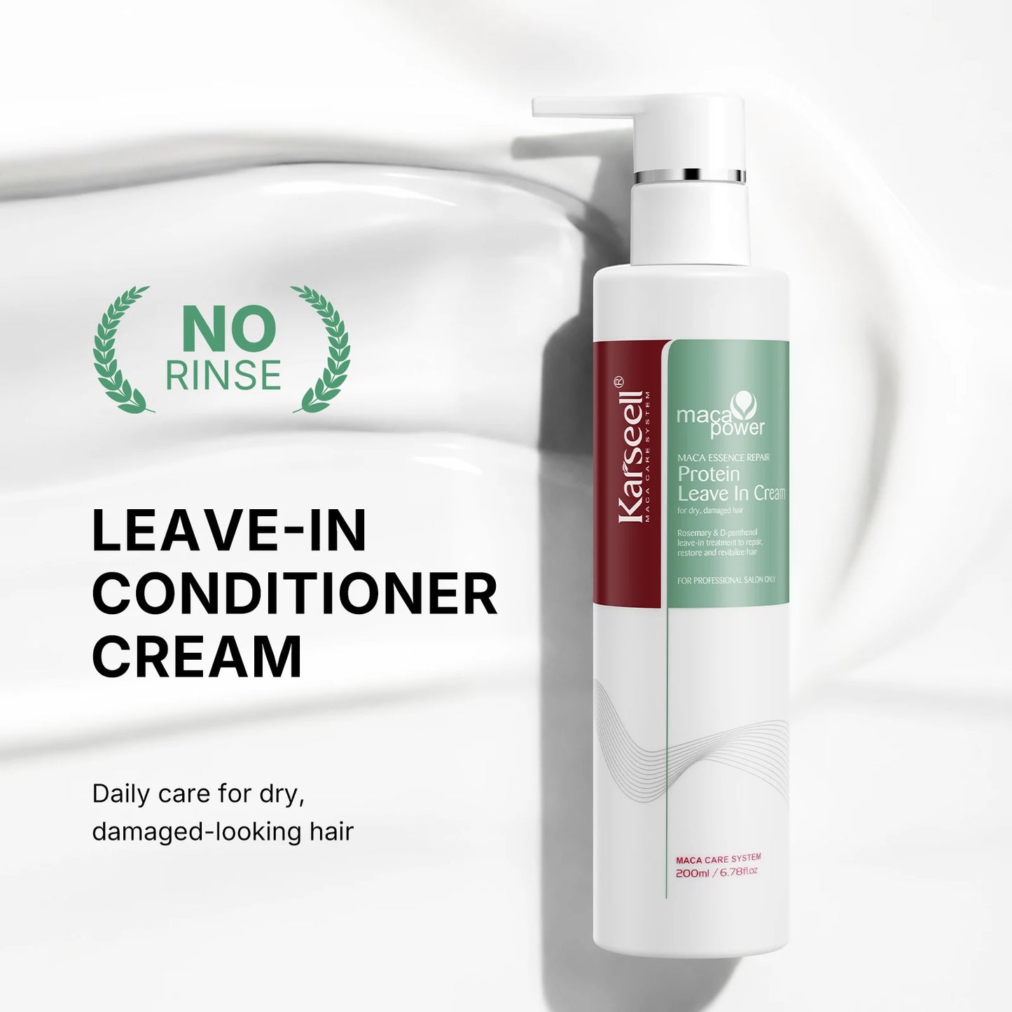 Karseell Protein Leave In Cream Repair Conditioner For All Hair Types