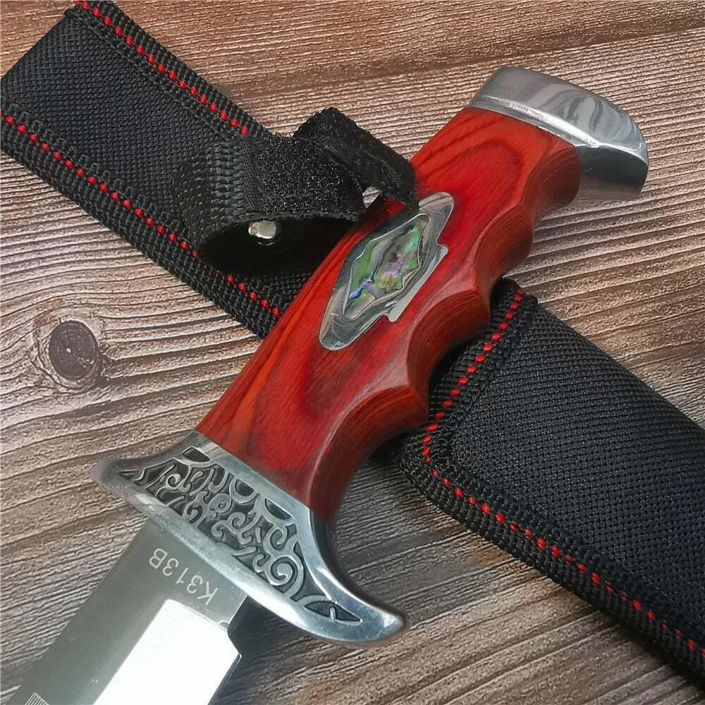 Outdoor Camping Survival Knife 7Cr13Mov Stainless Steel Blade
