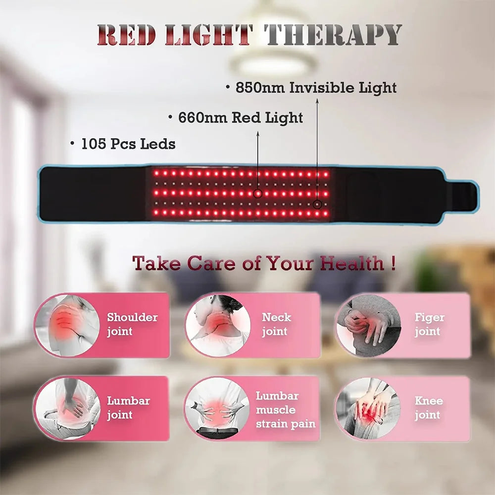 ZONGKUNG Infrared LED Therapy Belt 850nm 660nm For Back Pain
