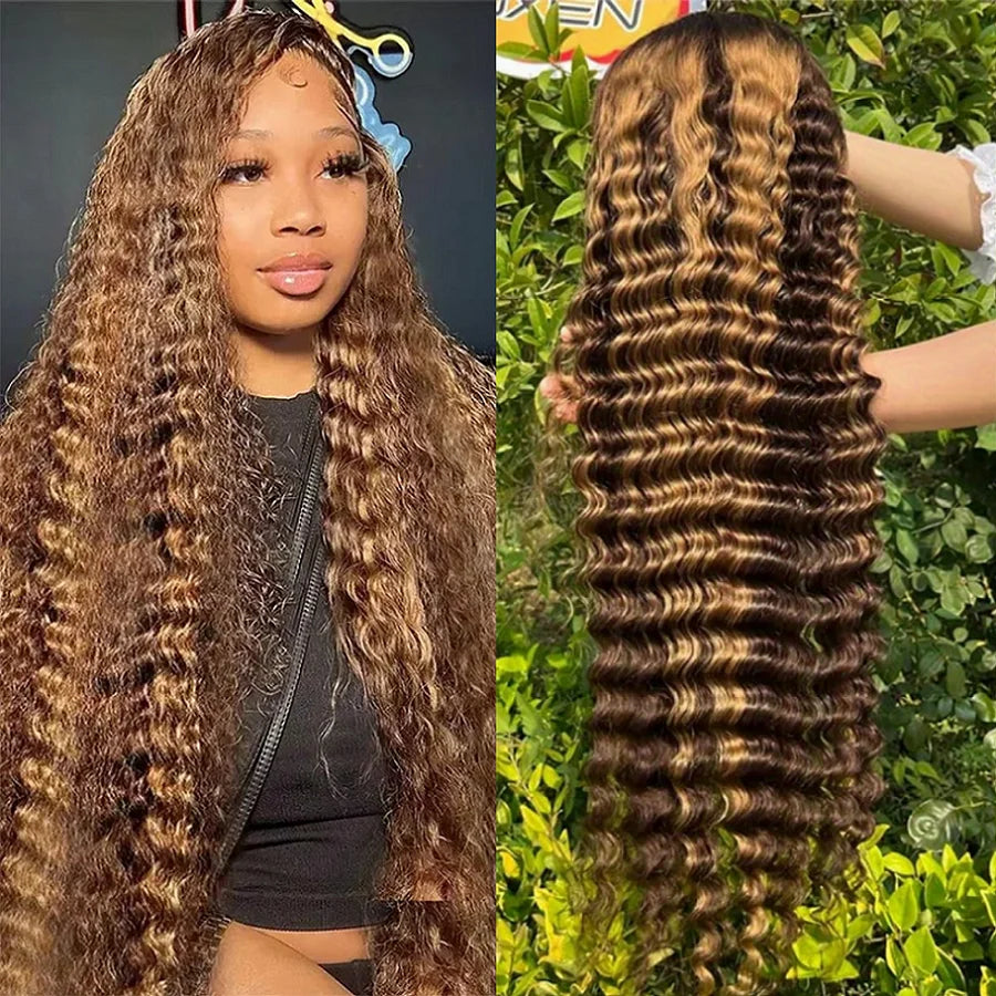 FIUMER Body Wave Lace Front Wig Glueless For Women