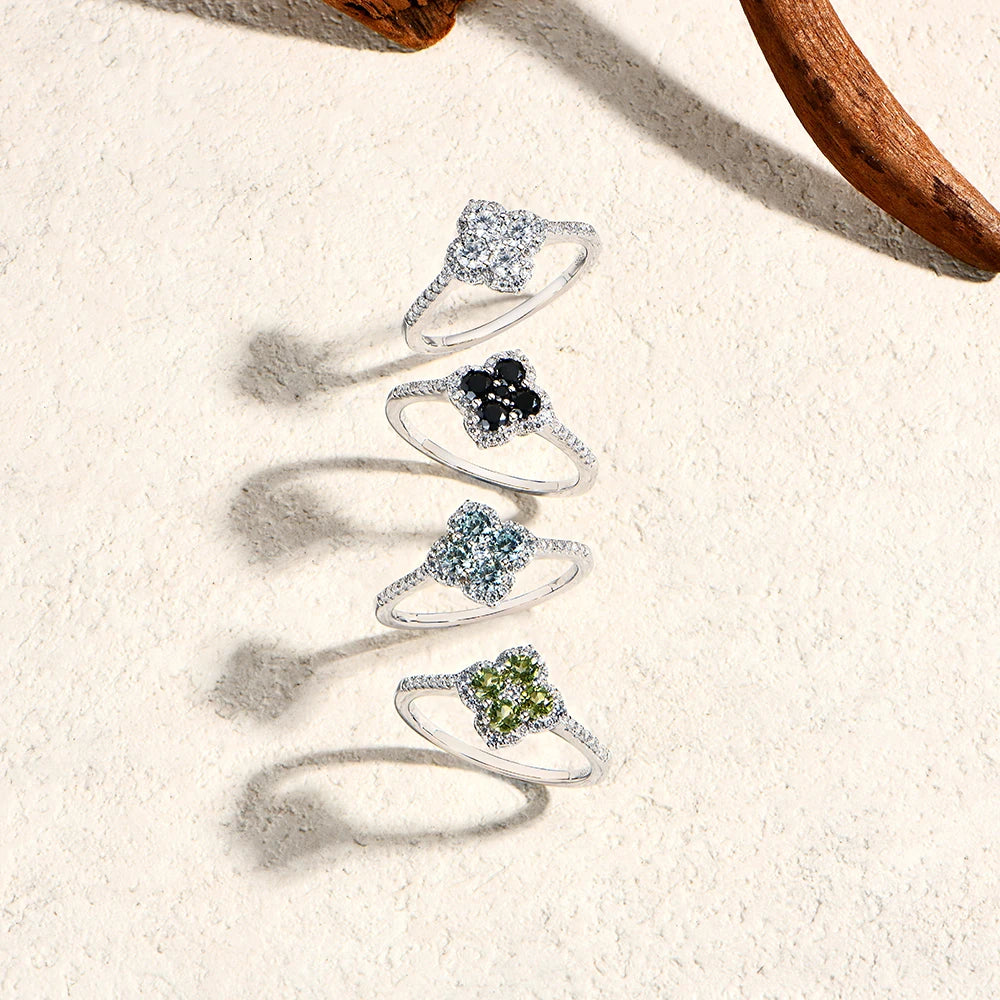 Attagems S925 Sterling Silver Halo Moissanite Ring For Women