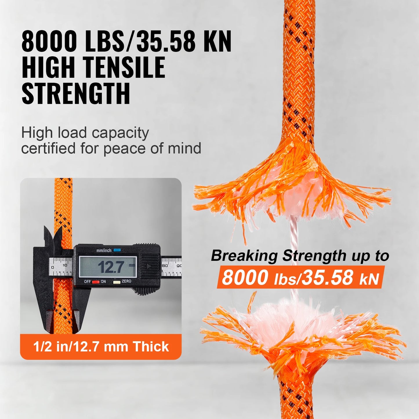 SucceBuy DualWeave Polyester Rope For Camping And Rescue