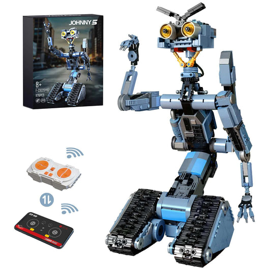 1176 Pieces Johnny 5 Robot Building Blocks Set with Remote Control Gift