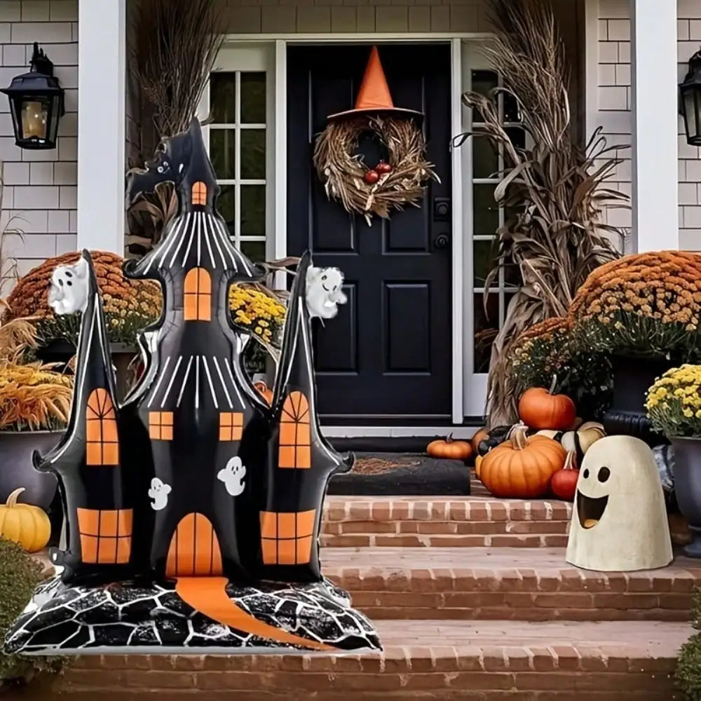 Halloween Haunted Castle Foil Balloon for Spooky Party Decor