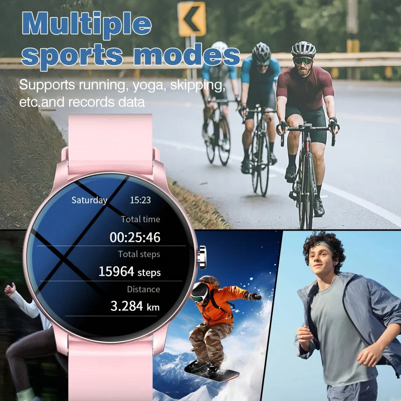 Odelettevcy Fitness Smartwatch With Wireless Calling And Sports Tracking