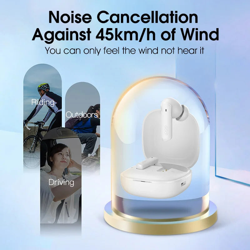 QCY HT05 ANC Wireless Bluetooth Earbuds 40dB Noise Cancelling
