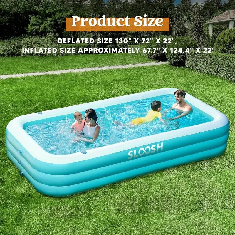 Joyfy Inflatable Family Pool With Seats For Summer Fun