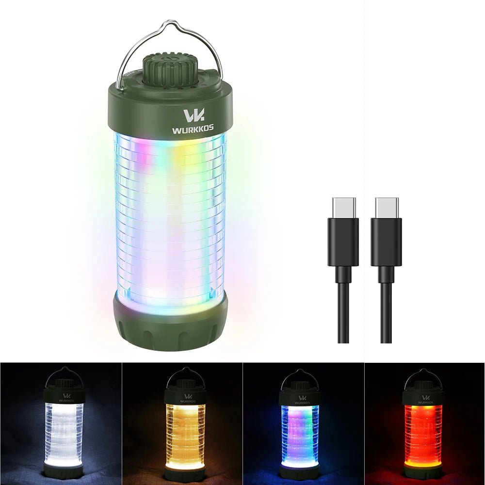 Wurkkos CL01 Camping Lantern 550LM Rechargeable LED Flashlight Waterproof