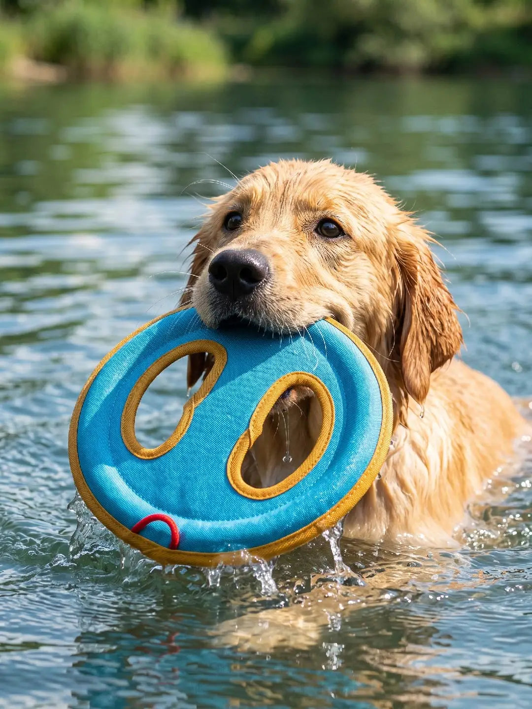Floating Frisbee Dog Toy Bite Resistant Oxford Fabric Outdoor