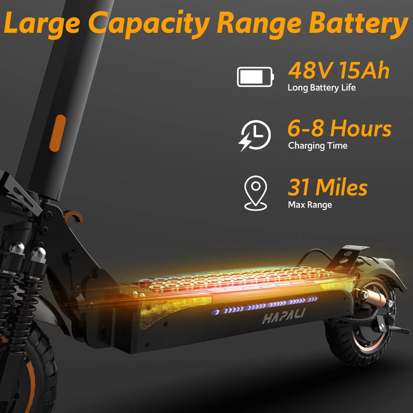 Osboo Off Road Electric Scooter 1200W 31 MPH All Terrain 31 Mile Range