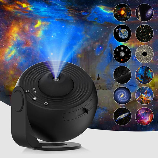 AUSYLE Galaxy Projector Night Light 360 Rotate Starry Sky Lamp For Kids