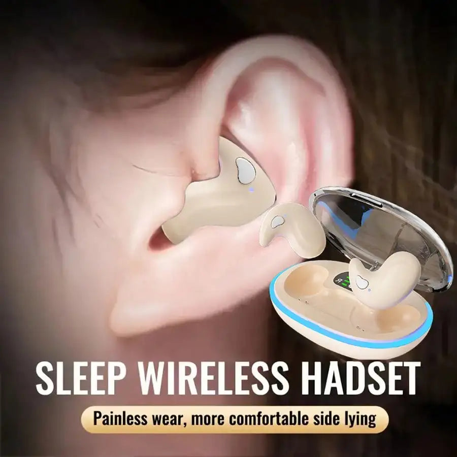 VIKEFON 5.3 Bluetooth Bone Conduction Sleep Headphones With Touch Control